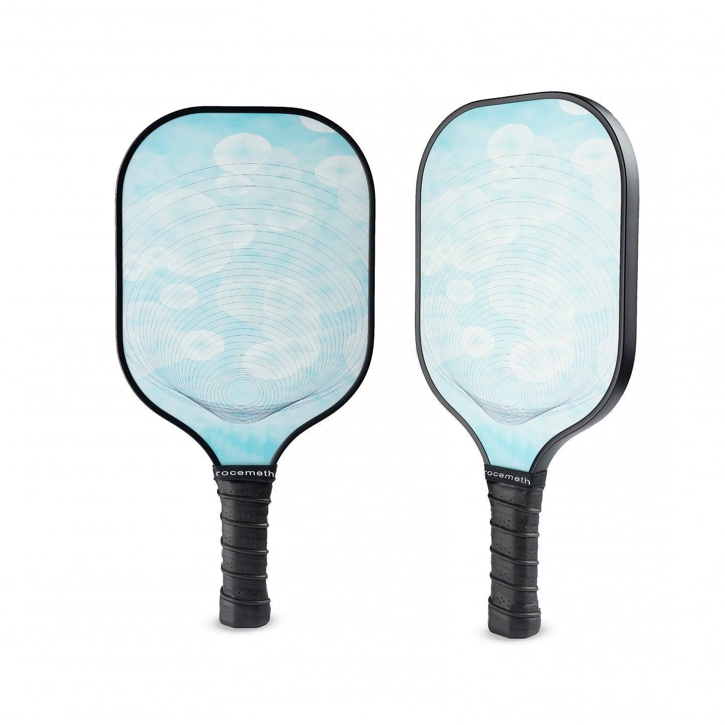 Fibre Glass  Pickleball Paddle Set with 2 Paddles, 4 Balls & Carry Bag